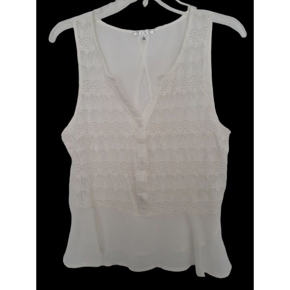 Womens Sheer Muscle-T Size Large by TCEC